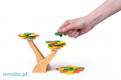 KOLOROWE DRZEWKO gra zręcznosciowa do balansu (3)
